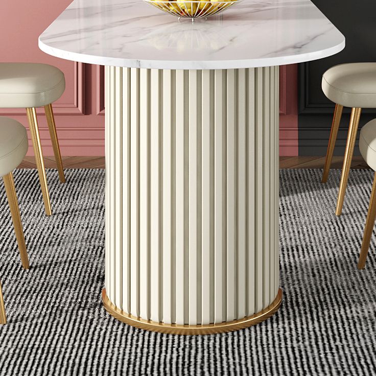 Contemporary Freeform Dining Table Sintered Stone Table with Double Pedestal Base Clearhalo ' dining_table' 'Dining Tables & Seating' 'Dining Tables' 'furn' 'furn_dining_table' 'Furniture' 'furniture_dining_table' 'Kitchen & Dining Furniture' 'kitchen&dining_furn' 'kitchen' 'kitchen_dining_table' 1200x1200_27d5a0a8-d1ad-4503-a5c9-d4cb33928396