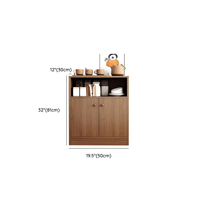 Modern Style Dining Server Engineered Wood Server with Open Storage Clearhalo 'buffet_sideboard' 'Buffets & Sideboards' 'furn' 'furn_buffet_sideboard' 'Furniture' 'Kitchen & Dining Furniture' 1200x1200_27d730ed-1e09-4cf4-8c46-c333a66c5746