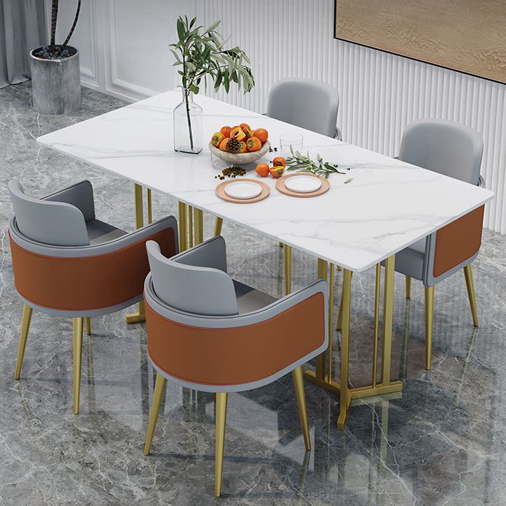 Sintered Stone Dining Table Traditional Luxury Table with Gold Frame for Home Clearhalo ' dining_table' 'Dining Tables & Seating' 'Dining Tables' 'furn' 'furn_dining_table' 'Furniture' 'furniture_dining_table' 'Kitchen & Dining Furniture' 'kitchen&dining_furn' 'kitchen' 'kitchen_dining_table' 1200x1200_27d73653-bad6-45df-b4c8-d0053cf3908f