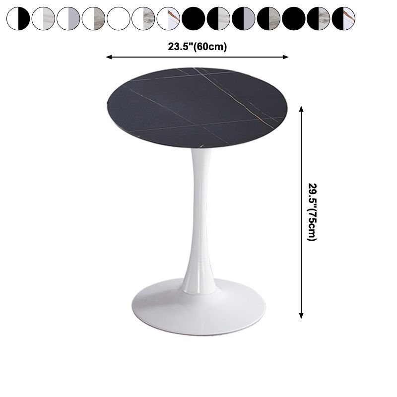 Modern Style Round Dining Table Sintered Stone Dinner Table with Tulip Base Clearhalo ' dining_table' 'Dining Tables & Seating' 'Dining Tables' 'furn' 'furn_dining_table' 'Furniture' 'furniture_dining_table' 'Kitchen & Dining Furniture' 'kitchen&dining_furn' 'kitchen' 'kitchen_dining_table' 1200x1200_27d76be4-4bc3-483b-b588-cdbfdee4c63c