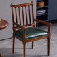 Traditional Study Room Leather Arm Chair Walnut Slat Back Dining Chair Clearhalo ' kitchen&dining_furn' 'Dining Chairs' 'Dining Tables & Seating' 'dining_chair' 'furn' 'furn_dining_chair' 'Furniture' 'furniture_dining_chair' 'Kitchen & Dining Furniture' 'kitchen' 1200x1200_27d9de4f-ef5a-4689-ad3d-1b4087a0128a