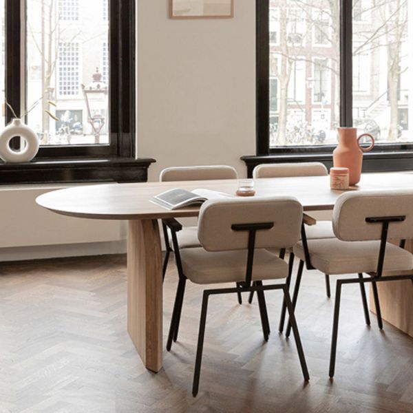 Oval Modern Dining Table Pine Solid Wood Natural Dining Room Collection Clearhalo 'Dining Tables & Seating' 'Dining Tables' 'dining_table' 'furn' 'furn_dining_table' 'Furniture' 'furniture_dining_table' 'Kitchen & Dining Furniture' 1200x1200_27dd3c7f-0775-4fb0-ac9d-2ec7fd18cf4f