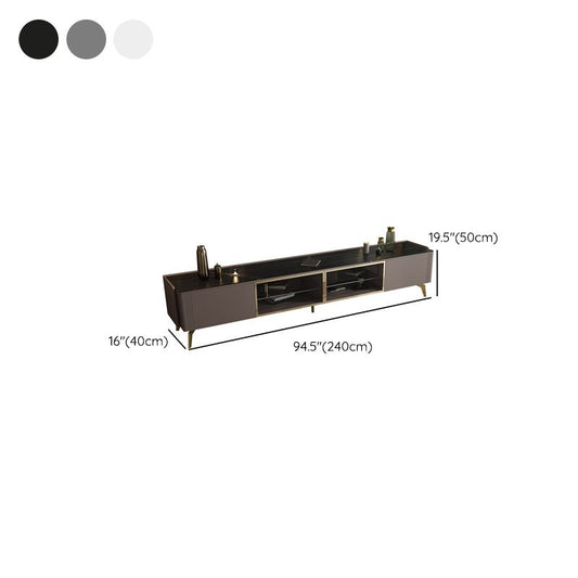 Glam Media Console TV Stand Stone TV Media Console per soggiorno