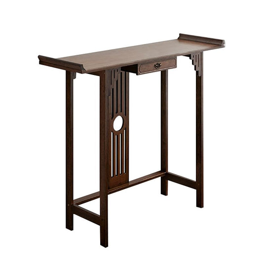 Mid Century Modern Console Table 12"W Wood Console Sofa Table