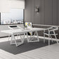 Rectangle Double Pedestal Luxury Style Dining Table Fixed Table with Solid Wood Clearhalo ' dining_table' 'Dining Tables & Seating' 'Dining Tables' 'furn' 'furn_dining_table' 'Furniture' 'furniture_dining_table' 'Kitchen & Dining Furniture' 'kitchen&dining_furn' 'kitchen' 'kitchen_dining_table' 1200x1200_27de5183-57db-44be-8190-9e81c29ae564