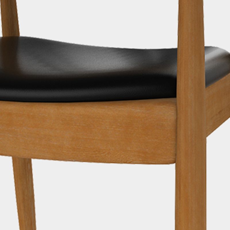 Glam Upholstered Arm Chair Open Back Solid Wood Dining Chair Clearhalo 'Dining Chairs' 'Dining Tables & Seating' 'dining_chair' 'furn' 'furn_dining_chair' 'Furniture' 'Kitchen & Dining Furniture' 1200x1200_27e00375-5100-4469-aed9-96f9f74ed3a7