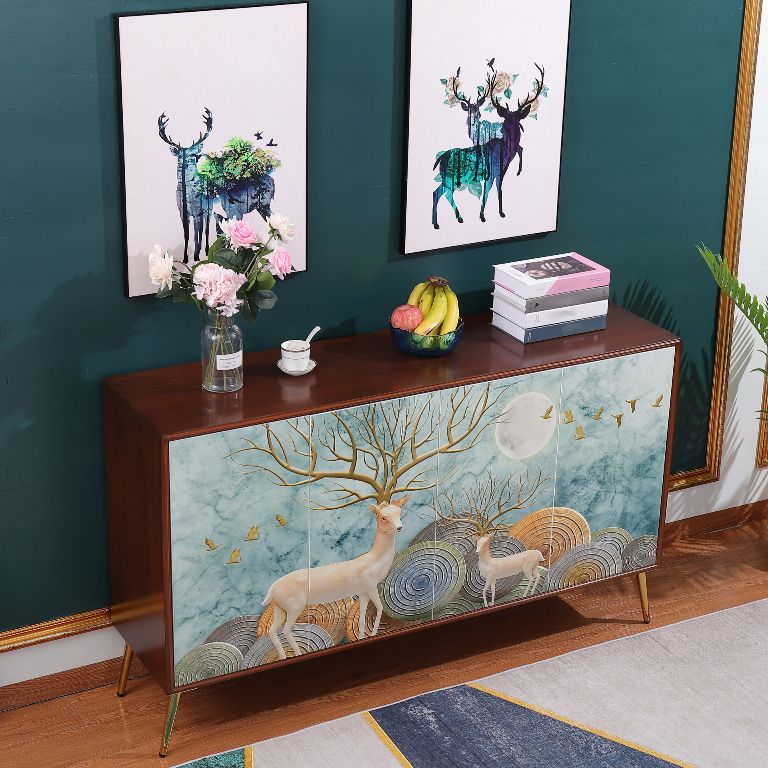 Modern Birch Wood Sideboard Simple Cabinets Dining Server for Living Room Clearhalo 'buffet_sideboard' 'Buffets & Sideboards' 'furn' 'furn_buffet_sideboard' 'Furniture' 'furniture_buffet_sideboard' 'Kitchen & Dining Furniture' 1200x1200_27e014d5-fd01-4441-bbfe-3c413ee6ea9f