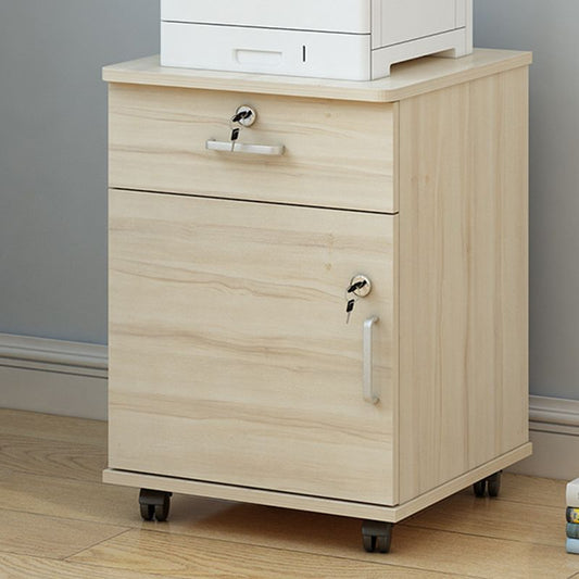 Gabinete moderno Cajones de bloqueo de madera Archivo con ruedas para oficina