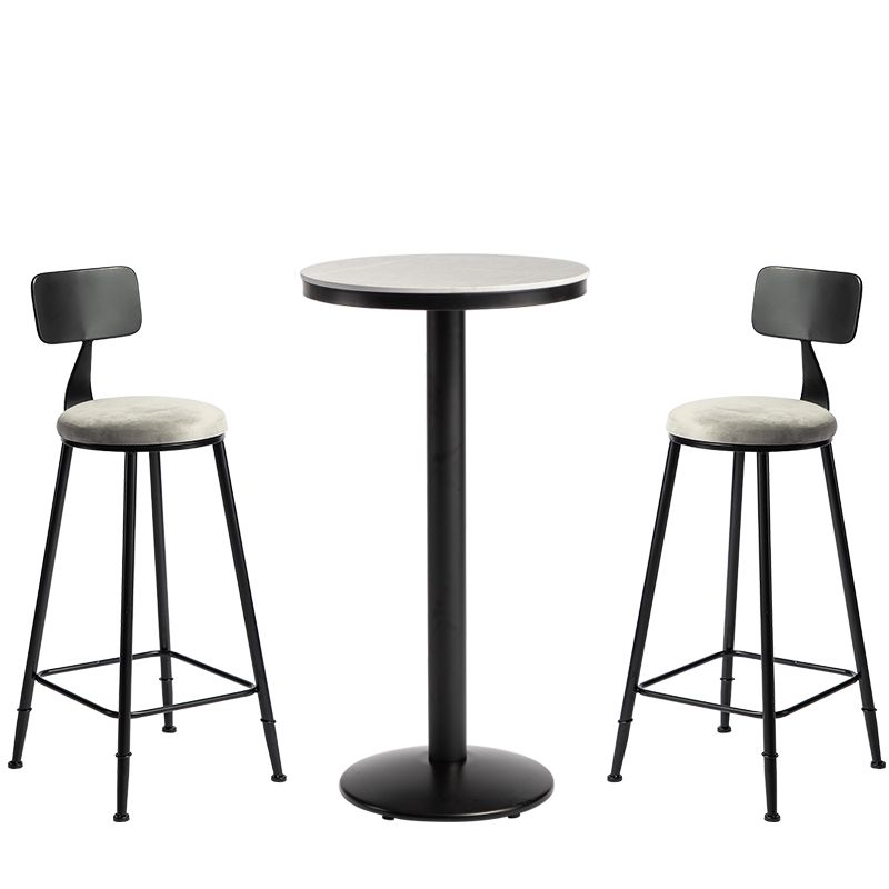 1/3 Pieces Counter Height Pub Set Modern Round Table and Stool Set Clearhalo 'Bar Furniture' 'furn' 'furn_home_bar_bar_sets' 'Furniture' 'Home Bars & Bar Sets' 'home_bar_bar_sets' 'Kitchen & Dining Furniture' 1200x1200_27e1c289-11c9-445c-9128-3db8940c5f0b