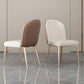 Kitchen Upholstered Armless Dining Chairs Parsons Chair in Gold Legs