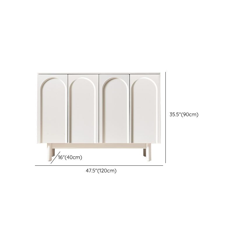 White Simple Stiple Sideboard Armadio ingegnerizzato tavolo a buffet in legno