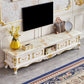 Glam TV Media Stand Open Storage TV Media Console with Drawers Clearhalo 'furn' 'furn_tv_stands_entertainment_centers' 'Furniture' 'Living Room Furniture' 'TV Stands & Entertainment Centers' 'TV Stands & Media Storage Furniture' 'tv_stands_entertainment_centers' 1200x1200_27e38b9b-3b17-4bc4-81d2-06b4ee1deb3a