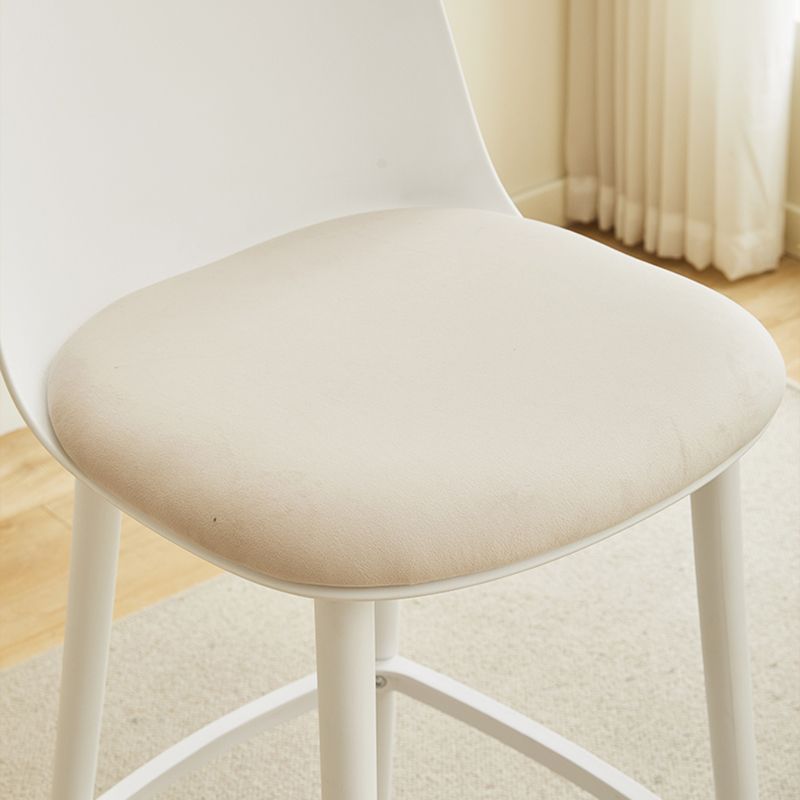 Taburetes de bar de estilo moderno taburetes de barra de plástico de respaldo para el comedor