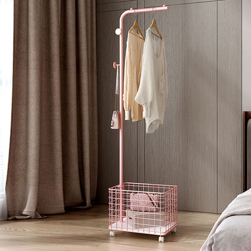 Modern Hall Tree Color sólido 4 ganchos de abrigo Pastilla de capa de metal para dormitorio