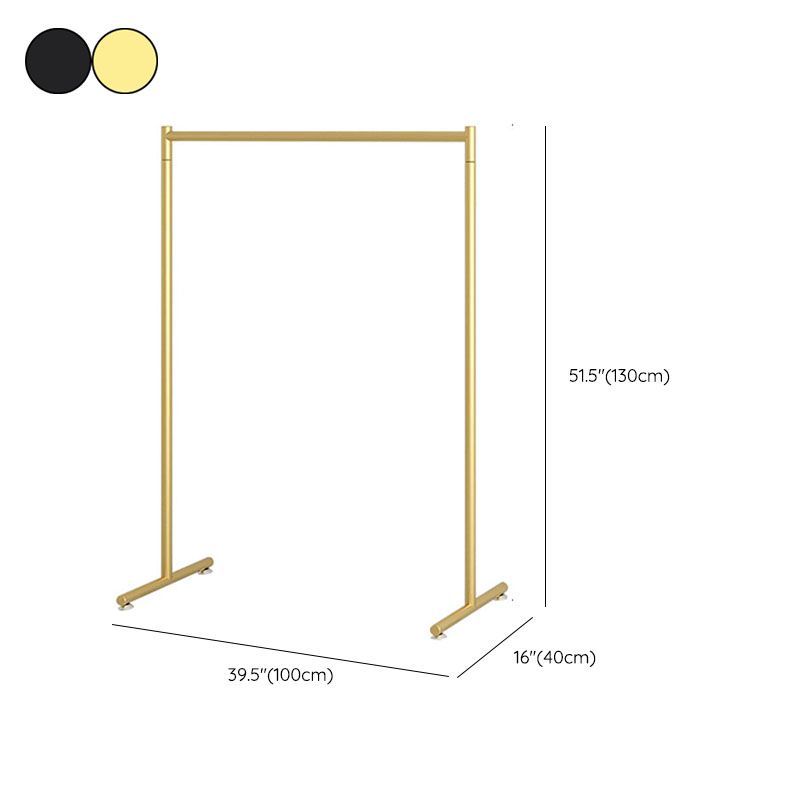 Zeitgenössischer Kleiderregal Hängende Schiene Metallrahmen Eingangsmantelbügel