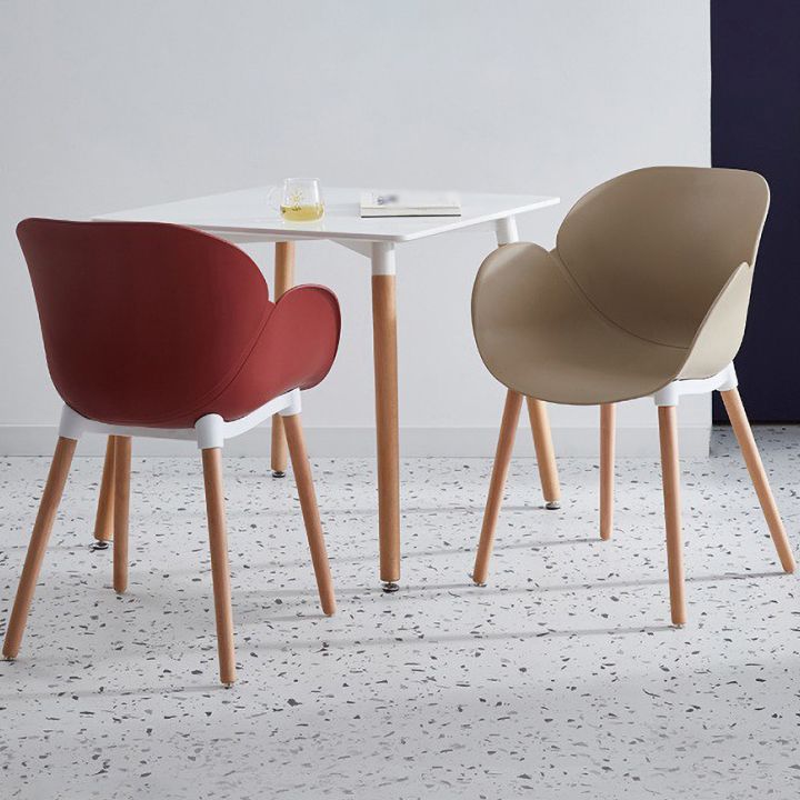 Contemporary Dining and Accent Chairs Matte Finish Plastic Solid Back Chair Clearhalo ' kitchen&dining_furn' 'Dining Chairs' 'Dining Tables & Seating' 'dining_chair' 'Furniture' 'furniture_dining_chair' 'Kitchen & Dining Furniture' 'kitchen' 1200x1200_27e63e87-4439-4e0f-9775-8052351be924