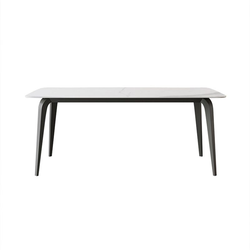 Table de salle à manger du milieu du siècle Table de dinette rectangulaire en pierre pour cuisine