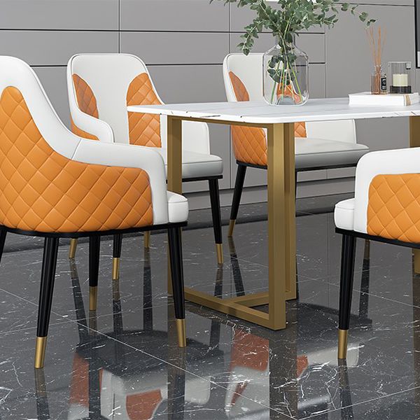 Traditional Luxury Rectangle Dining Table Double Pedestal Dinner Table Clearhalo ' dining_table' 'Dining Tables & Seating' 'Dining Tables' 'furn' 'furn_dining_table' 'Furniture' 'furniture_dining_table' 'Kitchen & Dining Furniture' 'kitchen&dining_furn' 'kitchen' 'kitchen_dining_table' 1200x1200_27e83bda-902f-4214-ad49-0d580304f454