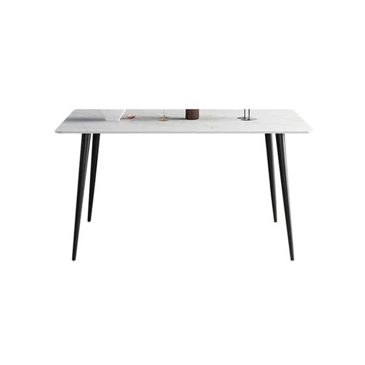 Metal Modern Rectangle Table Sintered Stone Table for Kitchen and Dining Room Clearhalo ' dining_table' 'Dining Tables & Seating' 'Dining Tables' 'furn' 'furn_dining_table' 'Furniture' 'furniture_dining_table' 'Kitchen & Dining Furniture' 'kitchen&dining_furn' 'kitchen' 'kitchen_dining_table' 1200x1200_27e8439a-6c6a-4610-847d-e743cbdb9eed