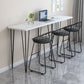 Wood Bar Dining Table Modern Rectangle Bar Table with 4 Legs Base for Milk Tea Shop Clearhalo 'Bar Furniture' 'Bar Tables' 'bar_tables' 'furn' 'furn_bar_tables' 'Furniture' 'furniture_bar_tables' 'Kitchen & Dining Furniture' 1200x1200_27e86874-955d-428b-b129-fbd78c16771d