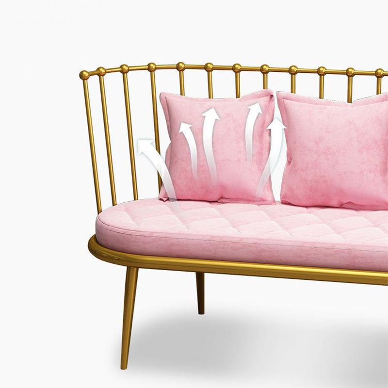 Canapé sans bras de couleur unie industrielle avec oreiller en arrière pour le salon