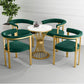 Glam Metal Dining Room Chair Armless Open Back Dining Side Chair for Restaurant Use Clearhalo 'Dining Chairs' 'Dining Tables & Seating' 'dining_chair' 'furn' 'furn_dining_chair' 'Furniture' 'Kitchen & Dining Furniture' 1200x1200_27ebbd38-e9a9-44c9-b69c-0032a9491373