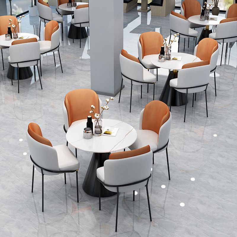 Sintered Stone Dining Table Modern Round Dining Table with Pedestal Base Clearhalo ' dining_table' 'Dining Tables & Seating' 'Dining Tables' 'furn' 'furn_dining_table' 'Furniture' 'furniture_dining_table' 'Kitchen & Dining Furniture' 'kitchen&dining_furn' 'kitchen' 'kitchen_dining_table' 1200x1200_27ec67e9-aebf-455e-9a4d-bcca27d741ba