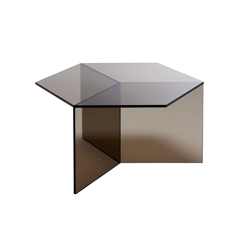 Geometric Clear Acrylic Coffee Table Modern Colored Cocktail Table Clearhalo 'Coffee & Accent Tables' 'Coffee Tables' 'coffee_tables' 'furn' 'furn_coffee_tables' 'Furniture' 'Living Room Furniture' 1200x1200_27edf43c-7e68-4100-a6be-416a127191fd