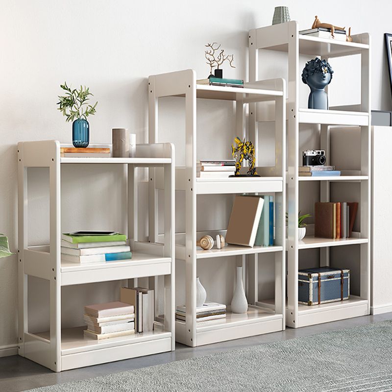 Etagere Contemporary Bookcase Wooden Bookshelf with Rectangular Shelves