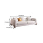 Stationary Sofa Apartment Square Arm Loveseat for Living Room