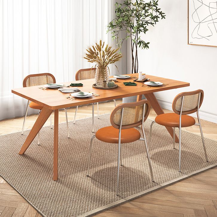 Rectangle Dining Set 1/2/5 Pcs Solid Wood Dining Table and Chairs Clearhalo 'Dining Room Sets' 'Dining Tables & Seating' 'dining_room_set' 'furn' 'furn_dining_room_set' 'Furniture' 'Kitchen & Dining Furniture' 1200x1200_27eedb7d-43b1-4b5d-ab74-a848659d16bb