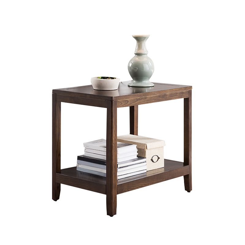 Tavolino in legno di legno di fattoria un tavolo laterale con gambe in legno