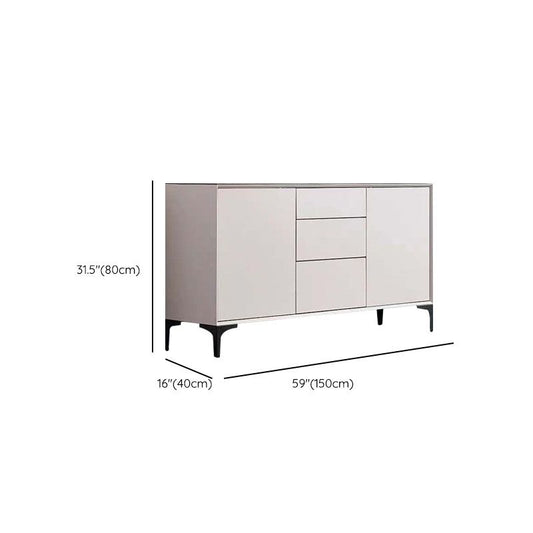 Stone di pietra Scheda laterale in stile moderno con armadi e cassetti