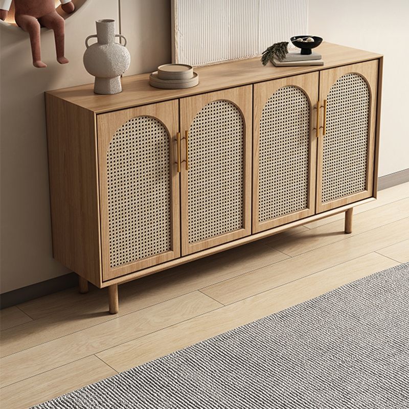 Tavolo a buffet in legno massiccio moderno scheda laterale in stile moderno con armadi