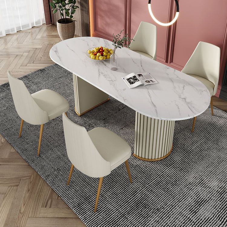 Metal Contemporary Free Form Indoor Table Sintered Stone Table for Dining Room and Kitchen Clearhalo ' dining_table' 'Dining Tables & Seating' 'Dining Tables' 'furn' 'furn_dining_table' 'Furniture' 'furniture_dining_table' 'Kitchen & Dining Furniture' 'kitchen&dining_furn' 'kitchen' 'kitchen_dining_table' 1200x1200_27f35954-e6e1-47d9-8caa-2b1b8964ec23