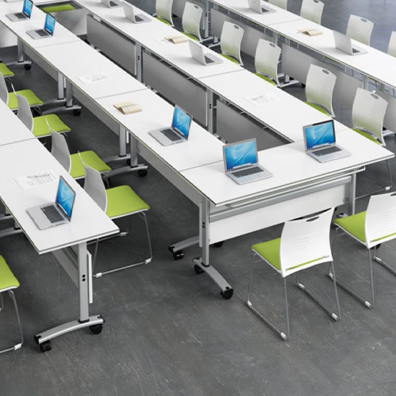 Wooden Modern Style Writing Desk T-Shape Base Office Table with 2-Legs for Office Clearhalo 'furn' 'furn_office_desk' 'Furniture' 'Office Desks' 'Office Furniture' 'office_desk' 1200x1200_27f6345c-c4f8-406a-8096-6561b298e28d