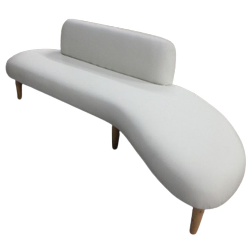 Fabric Tight Back Sectional Sofa 27.56"High Armless Sofa,White Clearhalo 'Furniture' 'furniture_sectionals' 'Living Room Furniture' 'Sectionals' 1200x1200_27f65cae-e8da-4d47-8734-be38d09c6266