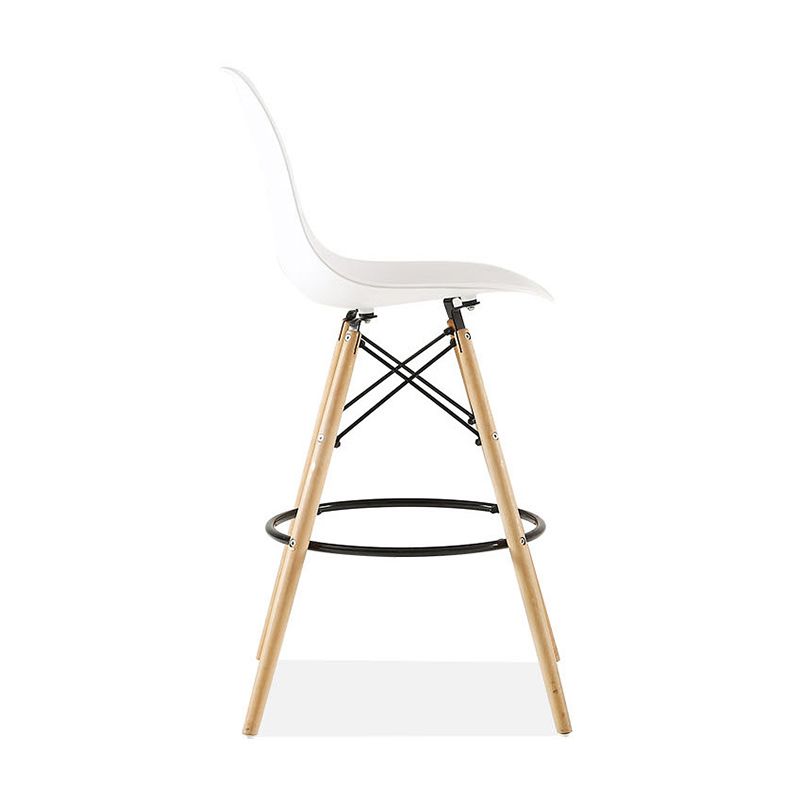Modern Living Room Counter Stool Colorful Simple Stool with Wood Base Clearhalo 'Bar Furniture' 'Bar Stools' 'bar_stools' 'furniture_bar_stools' 'Kitchen & Dining Furniture' 'kitchen&dining_furn' 'kitchen' 'kitchen_furn' Furniture' 1200x1200_27f6cf69-c285-4704-8138-38136ff35fc8