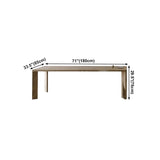 Solid Wood Contemporary Rectangle Table Wood Top Dining Table with 4 Legs Clearhalo ' dining_table' 'Dining Tables & Seating' 'Dining Tables' 'furn' 'furn_dining_table' 'Furniture' 'furniture_dining_table' 'Kitchen & Dining Furniture' 'kitchen&dining_furn' 'kitchen' 'kitchen_dining_table' 1200x1200_27f713ea-5a6c-4dc9-aedd-062c0bc399d7