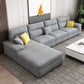 Slipcovered Sectional Pillow Top Arm Sofa & Chaise with 4 Seaters
