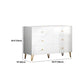 Klassieke glamour witte opbergkast hout zachte laden laden dressoir