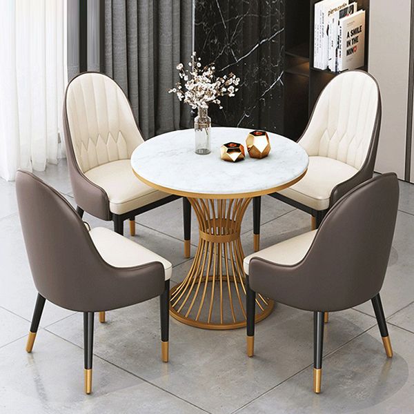 Stone Dining Table Traditional Luxury Dining Site Table with Pedestal Base Clearhalo ' dining_table' 'Dining Tables & Seating' 'Dining Tables' 'furn' 'furn_dining_table' 'Furniture' 'furniture_dining_table' 'Kitchen & Dining Furniture' 'kitchen&dining_furn' 'kitchen' 'kitchen_dining_table' 1200x1200_27f8ddda-d7d9-47aa-8360-e1168a44e179