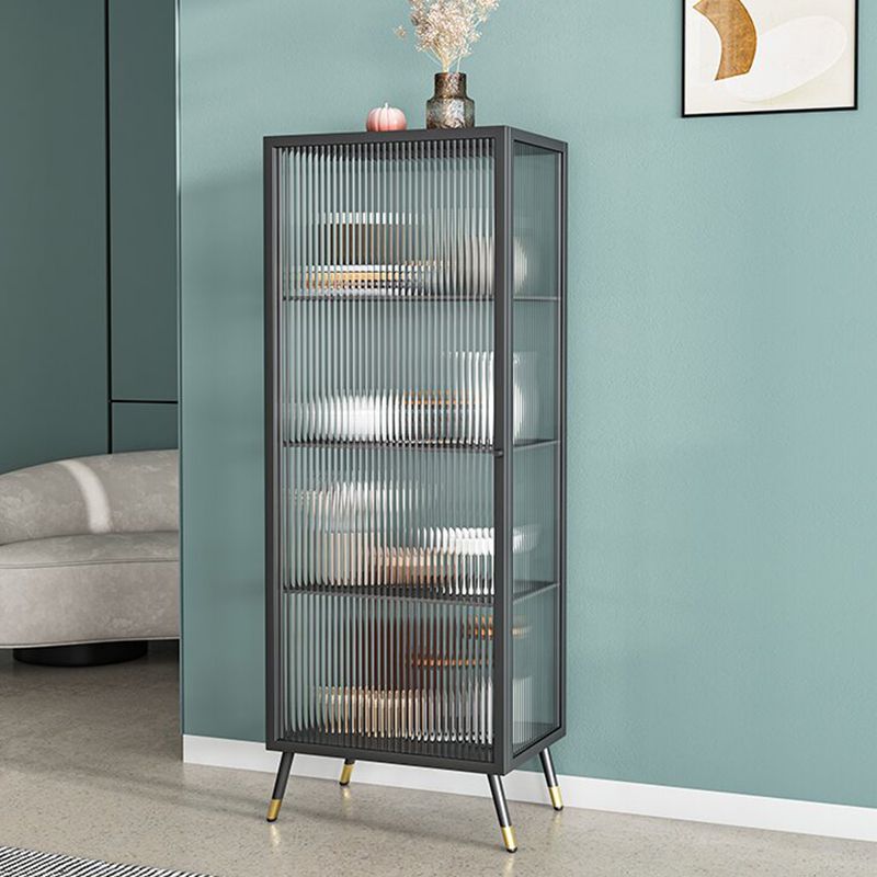 Industrial Rectangle Cabinet Glass Water Resistant Storage Cabinet Clearhalo 'Cabinets & Chests' 'cabinets_chests' 'furn' 'furn_cabinets_chests' 'Furniture' 'Living Room Furniture' 1200x1200_27f968a2-042b-4ba3-a4fb-f90118acbafb