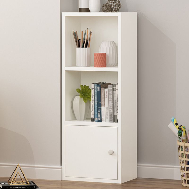 Modern Corner Vertical Shelf Bookcase Engineered Wood Book Shelf with Cabinets Clearhalo 'Bookcases' 'furn' 'furn_bookcases' 'Furniture' 'Office Furniture' 1200x1200_27fa850b-49d3-4d54-8c4e-f6bfd9356eeb