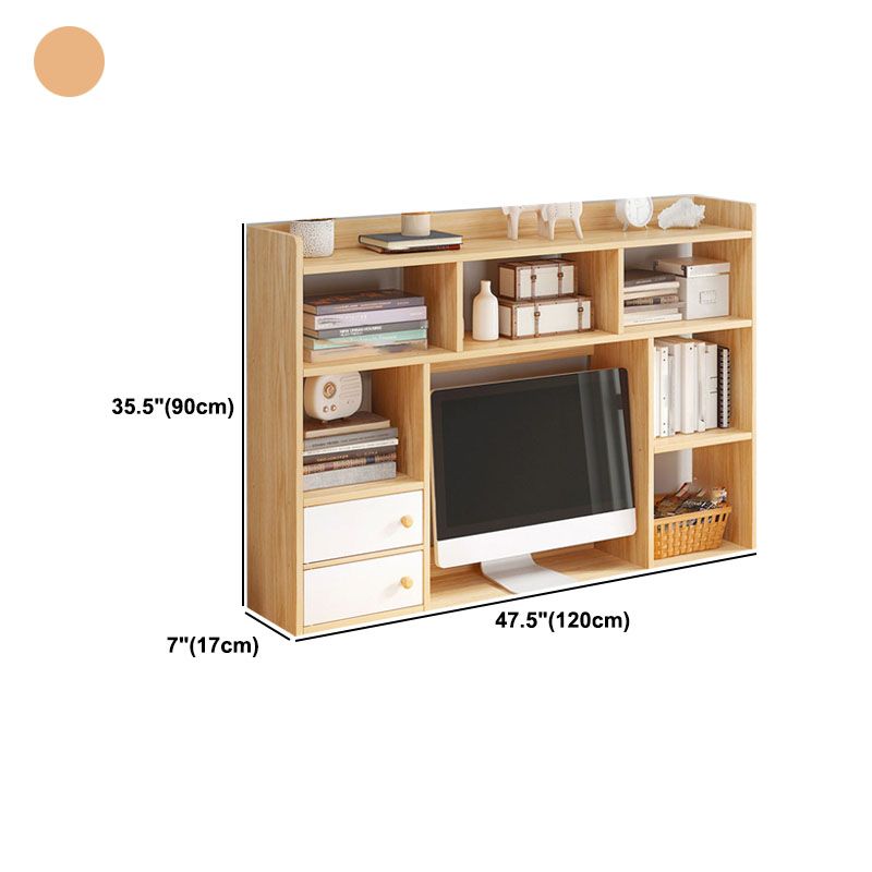 Modern Style Bookcase Open Back Horizontal Shelf Bookcase for Home Office Clearhalo 'Bookcases' 'Furniture' 'furniture_bookcases' 'kitchen' 'kitchen_bookcases' 'Living Room Furniture' 'Office Furniture' 1200x1200_27fb7bfc-7591-4f27-b1de-1ecd2fe2c815