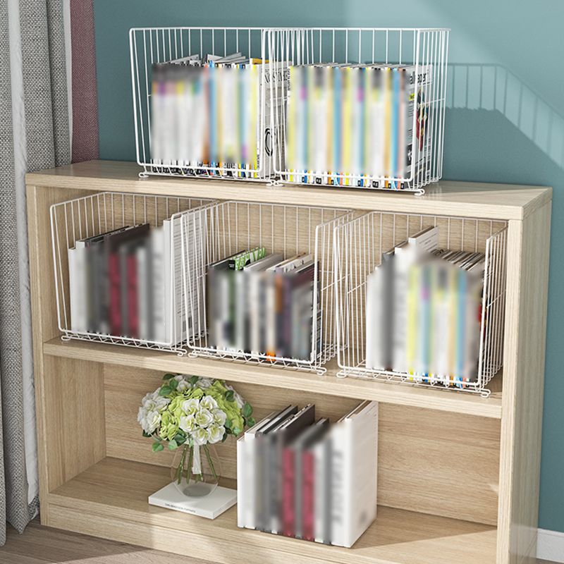 Contemporary Style Geometric Bookcase Metal Closed Back Bookcase Clearhalo 'Bookcases' 'furn' 'furn_bookcases' 'Furniture' 'furniture_bookcases' 'kitchen' 'kitchen_bookcases' 'Living Room Furniture' 'Office Furniture' 1200x1200_27fe4060-e011-447d-be14-5b21876de396