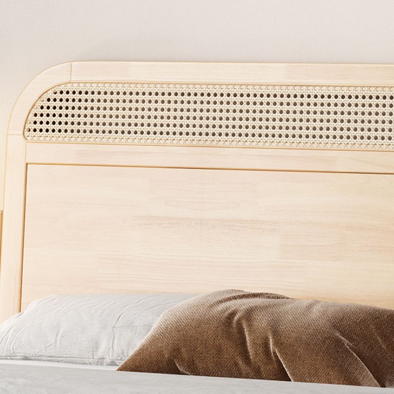 Lit de panneau en bois massif