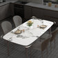 Modern Rectangular Table Sintered Stone Dining Table with 4 Legs for Home Clearhalo 'Dining Tables & Seating' 'Dining Tables' 'dining_table' 'furn' 'furn_dining_table' 'Furniture' 'Kitchen & Dining Furniture' 1200x1200_28027c42-c682-454a-8013-fca698feedb4