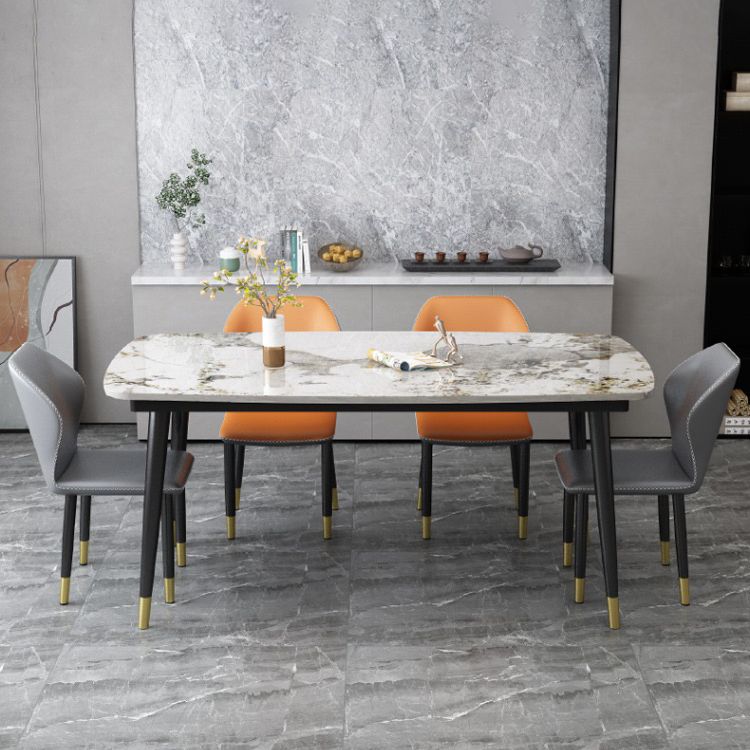 Traditional Luxury Rectangle Dining Site Table Stone Dining Room Home Furniture for Home Clearhalo ' dining_table' 'Dining Tables & Seating' 'Dining Tables' 'furn' 'furn_dining_table' 'Furniture' 'furniture_dining_table' 'Kitchen & Dining Furniture' 'kitchen&dining_furn' 'kitchen' 'kitchen_dining_table' 1200x1200_2802f96f-0539-48ba-b6f4-e813d3fca809