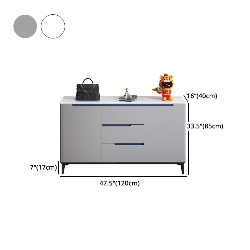 Glam Sideboard Stone Top con porta e cassetto Sideboard per soggiorno